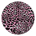 thumbnail image 1 of Pink and Black Of Leopard Print Round Fitted Tablecloth with Elastic Edge,Dining Table Cover Waterproof,Outdoor Round Tablecloth for Camping,Dining,Indoor and Outdoor, 1 of 7