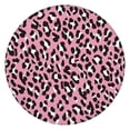 thumbnail image 1 of Pink and Black Of Leopard Print Round Fitted Tablecloth with Elastic Edge,Dining Table Cover Waterproof,Outdoor Round Tablecloth for Camping,Dining,Indoor and Outdoor, 1 of 7