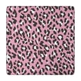thumbnail image 1 of Pink and Black Of Leopard Print Square Fitted Tablecloth with Elastic Edge,Square Table Cover,Washable Elastic Table Cover for Home Kitchen Party Decor 34"x34", 1 of 6