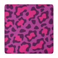 thumbnail image 1 of Pink and Black Of Leopard Print Square Fitted Tablecloth with Elastic Edge,Square Table Cover,Washable Elastic Table Cover for Home Kitchen Party Decor 34"x34", 1 of 6
