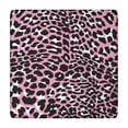 thumbnail image 1 of Pink and Black Of Leopard Print Square Fitted Tablecloth with Elastic Edge,Square Table Cover,Washable Elastic Table Cover for Home Kitchen Party Decor 34"x34", 1 of 6