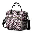 thumbnail image 1 of Pink and Black Of Leopard Print Womens Lunch Box for Work,Insulated Large Lunch Bag for Tween and Teen,Loncheras Para Mujer,Leakproof Adult Lunch Bag for Work,Beach,Travel,Picnic,Camping, 1 of 7