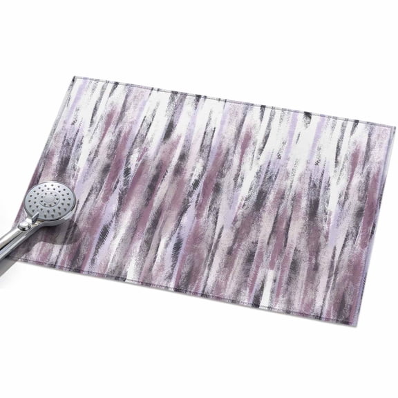 Pink Black Nostalgia Pencil Touches 2x3ft Non Slip Area Rug Gradient Lines Overlay Washable&nbsp;Soft Area Rugs for Living Room, Indoor&nbsp;Circle Carpet for Bedroom Dining Room Kitchen