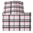 thumbnail image 1 of Pink Black Plaid Placemats for Dinning Table Set of 4, Farmhouse Pink Black Checkered Burlap Kitchen Place Mats Waterproof Cloth Table Mats, Indoor Outdoor Placemats Easy Clean Dinner Decor, 1 of 8