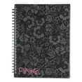 Pink & Black Professional Wirebound Notebook, Ruled, 8 1/4 x 6 1/4, 70