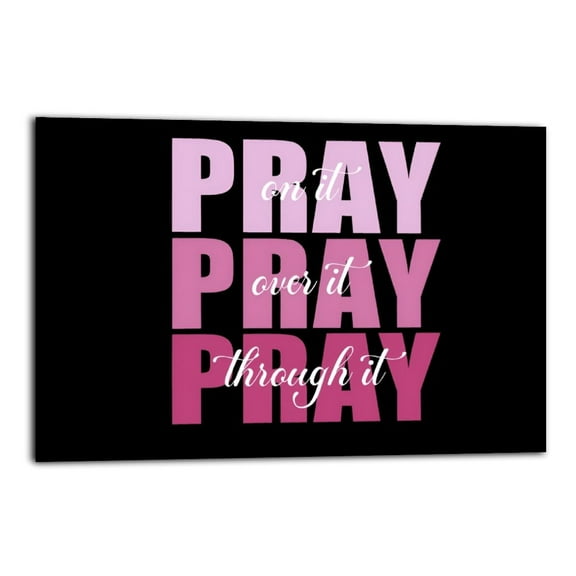 Pink And Black Room Decor Black Bathroom Decor Christian Gifts for Women Pink Desk Gift Poster Wrapped Wooden Frame Wall Decor,Canvas Wall Art for Living Room,Bedroom,Office,Ready to Hang