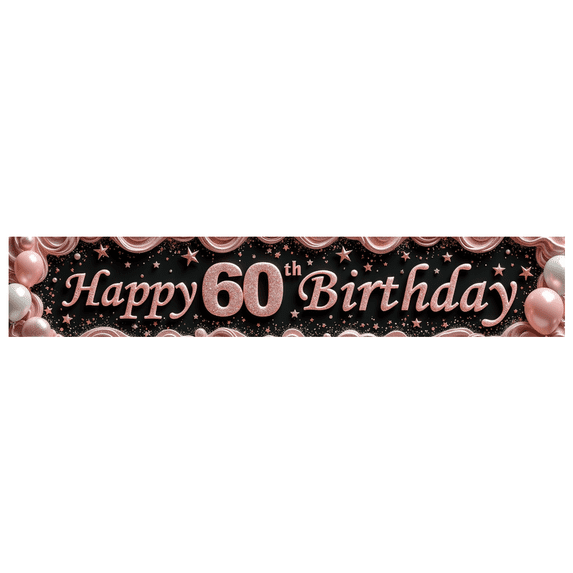 Pink Black Theme Banner Milestone Celebration Decorative Design Balloon Backdrop for Birthday Party Indoor Decoration Photo Shoot