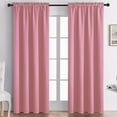 thumbnail image 1 of Pink Blackout Curtain Blinds - Solid Thermal Insulated Window Treatment Blackout Drapes/Draperies for Bedroom (42 inches Wide by 63 inches Long, Pink), 1 of 6