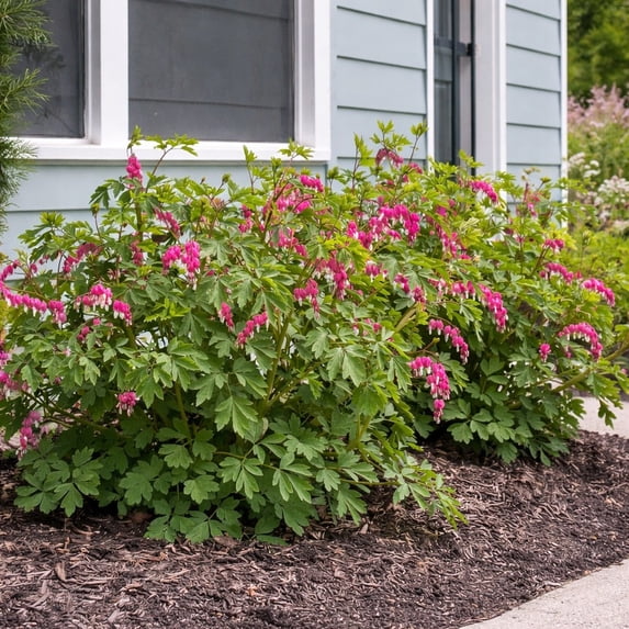 Pink Bleeding Hearts Flower - 2 Bare Roots - Attracts Butterflies, Bees & Hummingbirds-Spring Garden Perennial