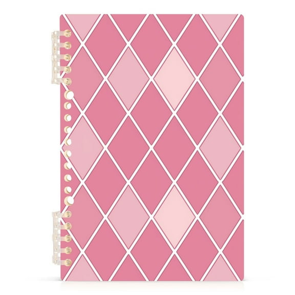 Pink Block Notebooks 1-subject Journal 60 Sheets A5 College Ruled Paper Detachable Ring 8.3"x5.7"