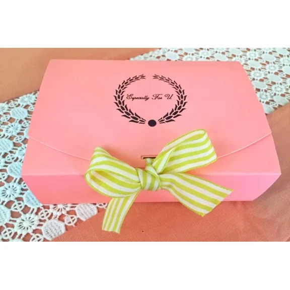 Pink Blue Bakery Box.Cake,Cookies Macaron,Gift Box/ 9 X 4 1/2 X 2"/ Pack Of 10