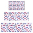 thumbnail image 1 of Pink Blue Butterfly Pattern Kitchen Rugs Sets Of 3,Kitchen Runner Rugs Non Skid Washable,Decorative Kitchen Floor Mats for Kitchen,Sink,Laundry,17"x30"+ 17"x47" + 17"x59", 1 of 6