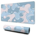 thumbnail image 1 of Pink and Blue Cartoon Camouflage&nbsp;desk Mouse Padwaterproof,rubber+multispandexnon Slip the Camouflage SeriesmousepadsDesk Pad for Office Home Game 31.5x15.7inches, 1 of 7