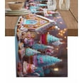 thumbnail image 1 of Pink Blue Christmas Table Runner Xmas Candy Castle Balls Tablerunners 13 x 90 Inch, Table Decorations Tabletop Scarf for Summer Gathering Holiday Farmhouse Kitchen Dining Decor, 1 of 6