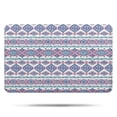 thumbnail image 1 of Pink and Blue Diamond Shaped Boho Pattern Bathroom Rugs Mat,Non Slip Microfiber Bathroom Rug,Rubber Backing,Soft Bathroom Mats for Bathroom Floor,Tub and Shower,17x27in(43x68cm), 1 of 5