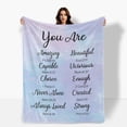 thumbnail image 1 of Pink Blue Fleece Blanket For Couples And Friends Symbolizing Wishes And Encouragement Ideal For Gifting Home Travel Camping Made Of Polyester Soft Warm Comfortable Perfect Gift For Loved Ones Shipped, 1 of 9