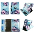 thumbnail image 1 of Pink Blue Flower tablet case 7 inch for Acer Iconia Tab A 7" 7inch android tablet cases 360 rotating slim folio stand protector pu leather cover travel e-reader cash slots, 1 of 2