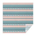 thumbnail image 1 of Pink and Blue Geometric Striped Pattern Square Tablecloth,Waterproof Square Table Cover,Wipeable Spillproof Washable Table Cover for Home Kitchen Party Decor 52"x52"(132x132cm), 1 of 1