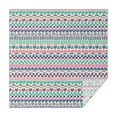 thumbnail image 1 of Pink and Blue Heart Shaped Boho Pattern Square Tablecloth,Waterproof Square Table Cover,Wipeable Spillproof Washable Table Cover for Home Kitchen Party Decor 52"x52"(132x132cm), 1 of 6