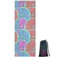 thumbnail image 1 of Pink Blue Lemon Fruit Slices Hot Yoga Mat Towel Non Slip for Hot Yoga - Quick-Drying Yoga Mat Cover with 4 Corner Pockets with Travel Bag - Hot Yoga Towel Non Slip Grip Moisture Wicking Sweat 70"x26", 1 of 6