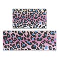thumbnail image 1 of Pink and Blue Of Leopard Print Kitchen Rugs Sets Of 2,Anti Fatigue Kitchen Mat Rugs Non Slip Washable,Decorative Kitchen Floor Mats for Kitchen,Sink,Laundry,17"x30"+17"x47", 1 of 7