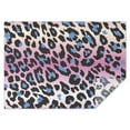 thumbnail image 1 of Pink and Blue Of Leopard Print Rectangle Tablecloth 60"x84",Waterproof Polyester Rectangle Table Cloth, Wipeable Spillproof Polyester Tablecloth for Dining, Camping, Indoor and Outdoor, 1 of 5