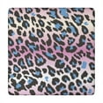 thumbnail image 1 of Pink and Blue Of Leopard Print Square Fitted Tablecloth with Elastic Edge,Square Table Cover,Washable Elastic Table Cover for Home Kitchen Party Decor 34"x34", 1 of 6