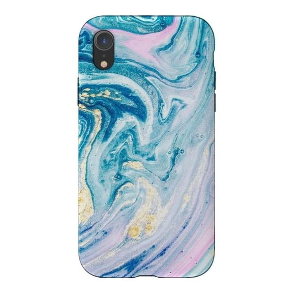 Pink & Blue Marble Tough Case for iPhone XR