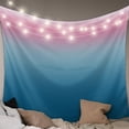 thumbnail image 1 of Pink Blue Ombre Tapestry for Bedroom Wall Hanging Tapestry, Modern Abstract Art Aesthetics Ceiling Backdrop Tapestries Poster Blanket Wall Decor for Teens Room Living Room Dorm 51" x 59", 1 of 8