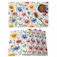 thumbnail image 1 of Pink Blue Placemats Set of 2, Yellow Daisy Flowers Watercolor Plants Pastoral Non-Slip Place Mats Washable Table Mats for Kitchen Dining Table Decorations Indoor/Outdoor, 1 of 9