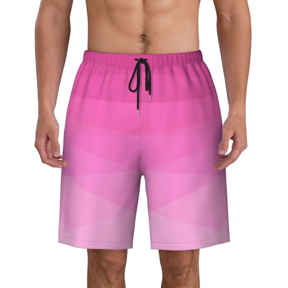 Pink Blue Purple Ombre Board Shorts Summer GlitzyClassic Beach Short Pants Men Sports Quick Drying