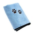 thumbnail image 1 of Pink & Blue Quick-Dry Pet Towel - Super Absorbent Microfiber Bath Towel for Dogs & Cats, 1 of 7