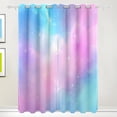 thumbnail image 1 of Pink Blue Sky Blackout Curtains 55W x 72/84L Living Room Bedroom Curtains Heat Insulation and Sun Protection 2-Pack, 1 of 6