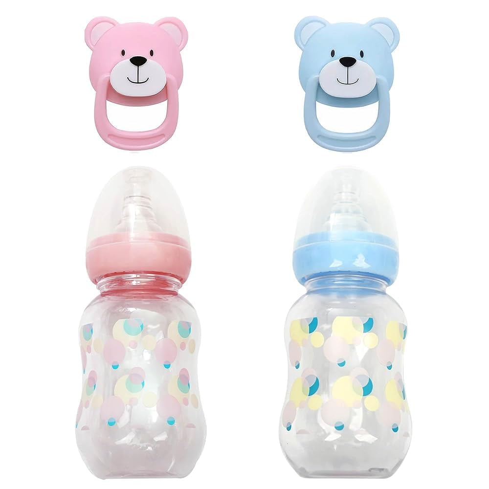 Pink Blue Style Magnetic Pacifier Bottle Feeding Toy Accessories