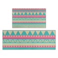 thumbnail image 1 of Pink and Blue Triangle Pattern Kitchen Rugs Sets Of 2,Anti Fatigue Kitchen Mat Rugs Non Slip Washable,Decorative Kitchen Floor Mats for Kitchen,Sink,Laundry,17"x30"+17"x47", 1 of 7
