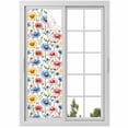 thumbnail image 1 of Pink Blue Window Privacy Film Yellow Daisy Flowers Watercolor Plants Pastoral Decorative Glass Window Film UV Blocking Static Cling Non-Adhesive Sticker Covering for Home Door 17.7 x 78.7 inches, 1 of 8