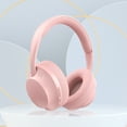 thumbnail image 1 of Pink Bluetooth 5.1 Over Ear Wireless Headphones, 40mm Driver Deep Bass Foldable Stereo Headset, Support Wired TF Card FM Radio 8H Long Battery for Sports Fitness Leisure Music, 1 of 9