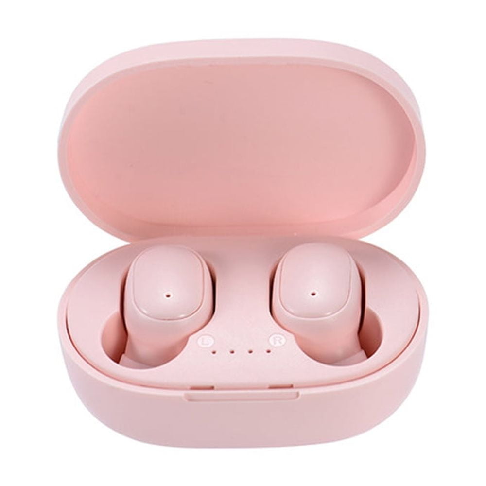 Naisi Pink Bluetooth Wireless Earbuds, IPX4 Waterproof, Clear