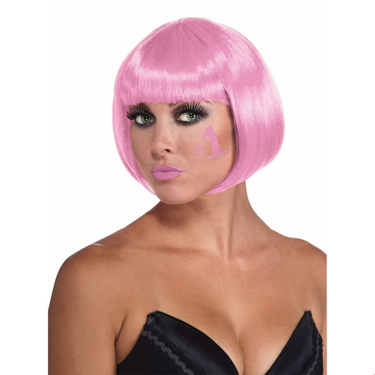 Pink Bob Wig Halloween Costume Accessory Walmart