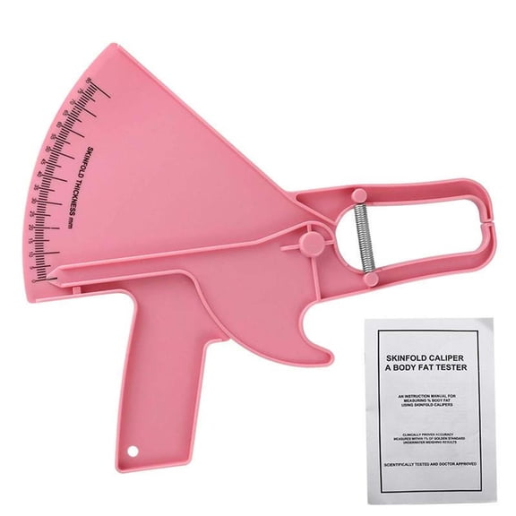 Pink Body Caliper Double Spring Caliper And Body Tape Measure Fitness Tool For Accurate Measurement Plastic