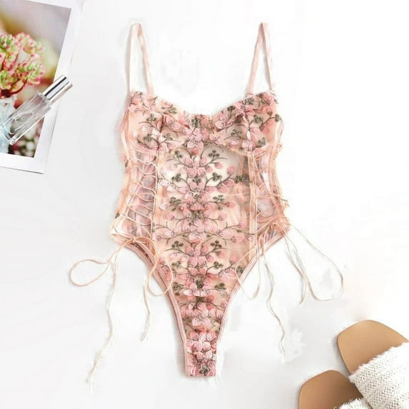 Pink Bodysuit Lingerie