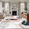 thumbnail image 1 of Pink Boho Area Rug 5x7 Washable Rug Non Slip Vintage Ethnic Tribe Modern Abstract Art Large Area Rug Soft Stainresistant Indoor Floor Carpet for Living Room Bedroom Home Office Dining Room Nursery, 1 of 7