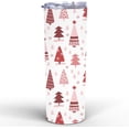 thumbnail image 1 of Pink Boho Pine Tree Christmas Cup For Men Women Skinny Tumbler 20Oz - Christmas Aesthetic Tumbler, Gift for Friend, Coworker - Gifts for Kid, Mom, Dad, Sister, Son On Christmas, Birthday, Holiday, 1 of 6