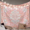 thumbnail image 1 of Pink Boho Tapestry for Bedroom Wall Hanging Tapestry, Vintage Abstract Tribal Decorative Oriental Ceiling Backdrop Tapestries Poster Blanket Wall Decor for Teens Room Living Room Dorm 59" x 90", 1 of 8