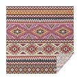 thumbnail image 1 of Pink Boho Tribal Diamonds and Triangles Pattern Square Tablecloth,Waterproof Square Table Cover,Wipeable Spillproof Washable Table Cover for Home Kitchen Party Decor 52"x52"(132x132cm), 1 of 6