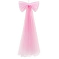 thumbnail image 1 of Pink Bow Birthday Party Decorations, Big Pink Bows 73 x 13 Inches Coquette Party Background, Large Sparkle Organza Giant Bow Hanging Decor for Bachelorette Baby Shower Bridal Shower, 1 of 1