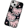 thumbnail image 1 of Pink Bow Butterfly Black Soft  for iPhone Case (Black,iPhone 15 Pro Max), 1 of 6