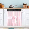 thumbnail image 1 of Pink Bow Dishwasher Magnet Cover Reuseable Refrigerator Magnet Cover Decal Kitchen Fridge Microwave Stickers Hoilday Party Decor 23 x 26 inch, 1 of 5