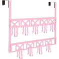 thumbnail image 1 of Pink Bow Over Door Hooks Rack Metal Door Hange Wall Mount Towel Hanger Organizer Kawaii Coquette Decor for Bedroom Bathroom Towel Hat Clothes(9 Hooks), 1 of 7