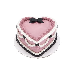 Pink Bow Heart Cake